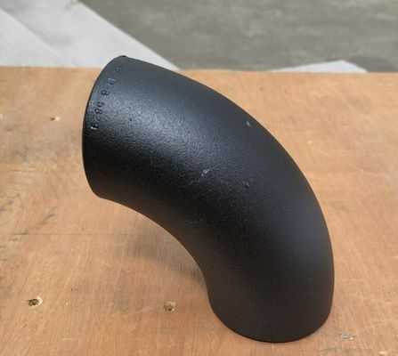 ASME B16.9 ενωμένος στενά άκρη σωληνώσεων αγκώνας χάλυβα τοποθετήσεων SCH10 SCH20 STD SCH40 SCH80 μαύρος